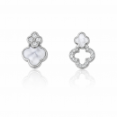 Elegant Asymmetric Clover Earrings