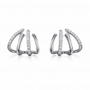 Luminous Curve Stud Earrings