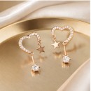 Heart Star Drop Earrings