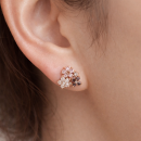 Blush Bloom Cluster Studs