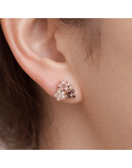 Blush Bloom Cluster Studs