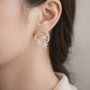 Elegant Crystal Flower Earrings