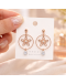 Crystal Flower Hoop Earrings