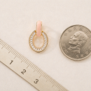 Blush Crystal Hoop Earrings